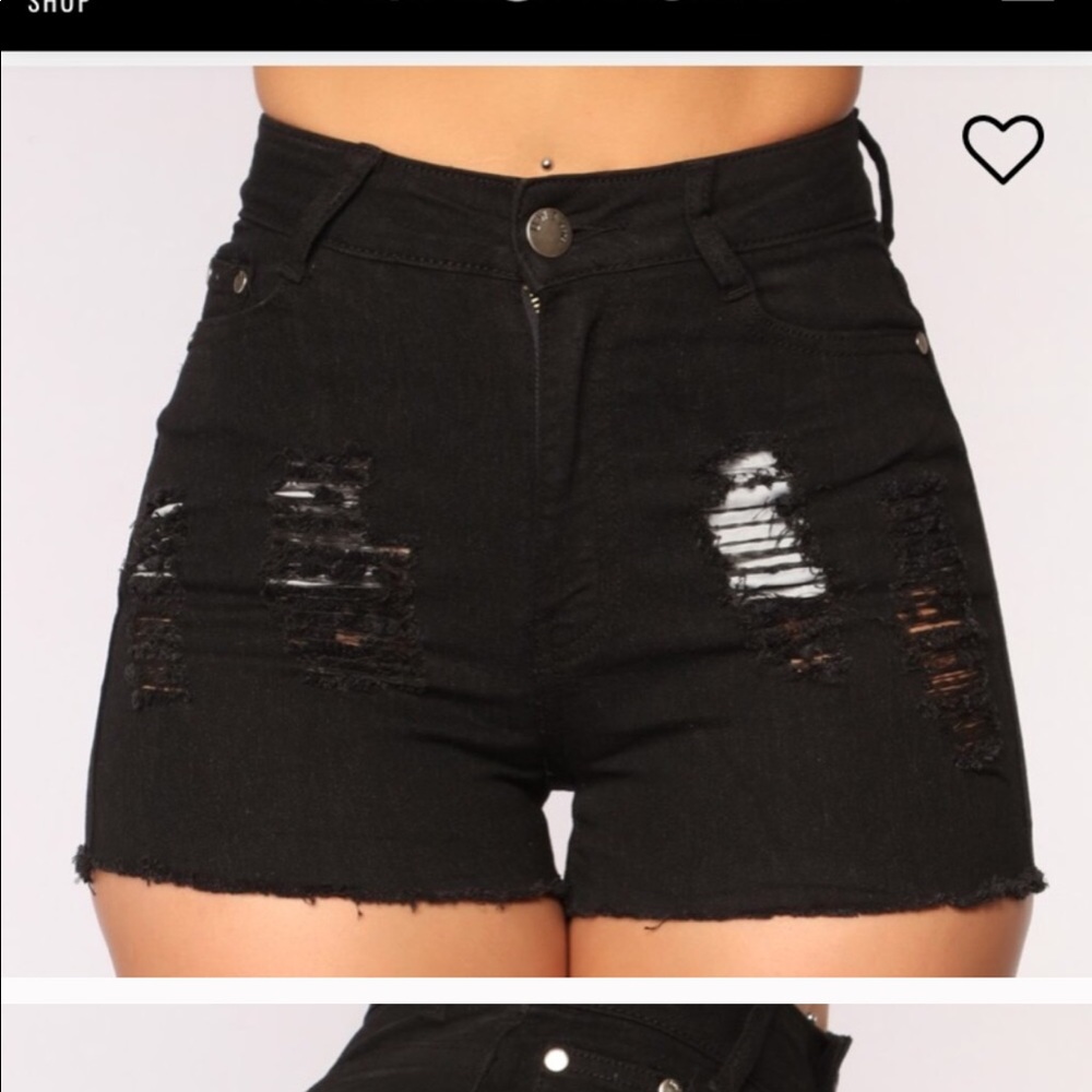 Black Fashion Nova Shorts